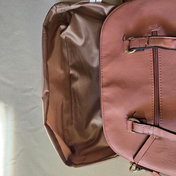 Nicole Miller Pink Purse Crossbody Wavy Front - Picture 4 of 16